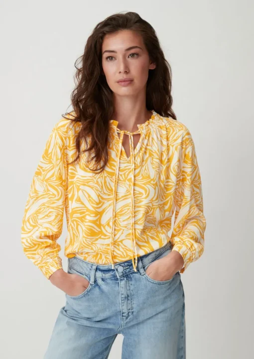 Baumwollbluse aus Crêpe