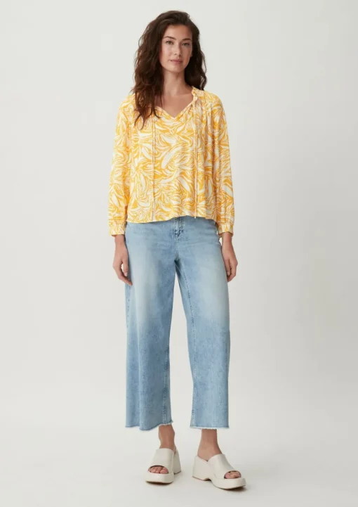 Baumwollbluse aus Crêpe