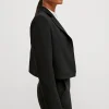 Blazer mit Fischgrat-Muster
