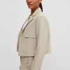 Blazer mit Fischgrat-Muster