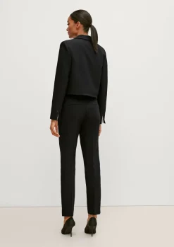 Blazer mit Fischgrat-Muster