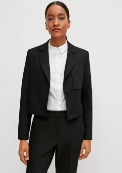 Blazer mit Fischgrat-Muster