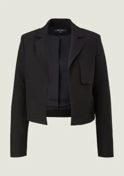 Blazer mit Fischgrat-Muster