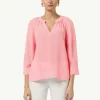 Bluse aus Crêpe