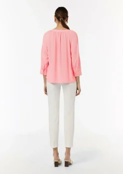 Bluse aus Crêpe