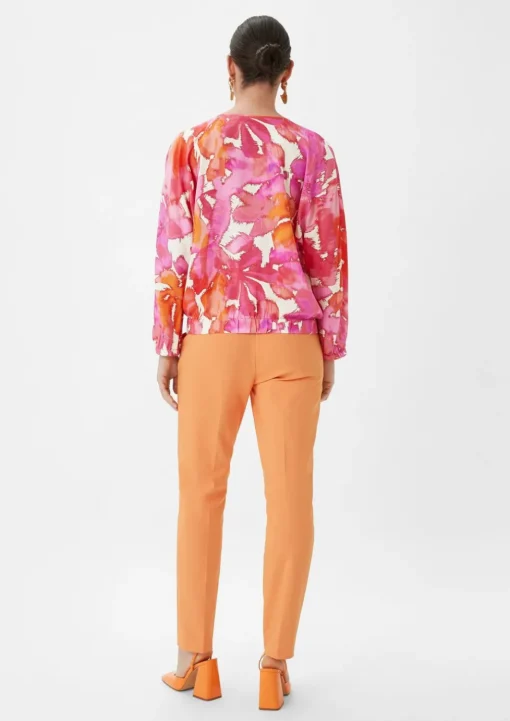 Bluse mit Fledermausärmeln
