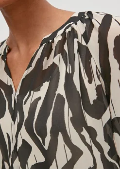 Bluse mit Tunika-Ausschnitt