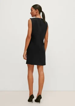 Businesskleid mit Fischgrat-Muster
