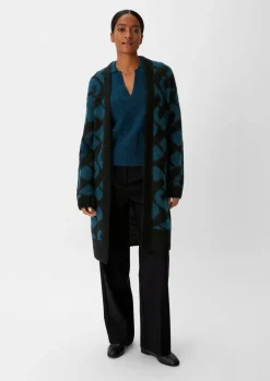 Cardigan aus Alpakamix mit Wolle
