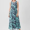 Chiffonkleid mit Plisseefalten