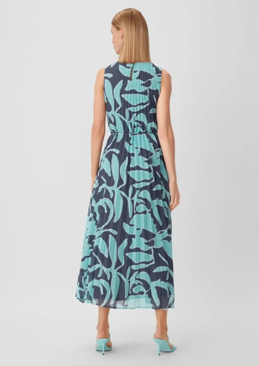 Chiffonkleid mit Plisseefalten