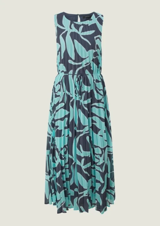 Chiffonkleid mit Plisseefalten