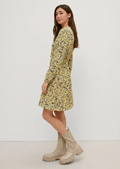 Crêpe-Kleid aus Viskose