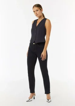 Elastische Slim-Leg-Jeans mit dunkler Waschung