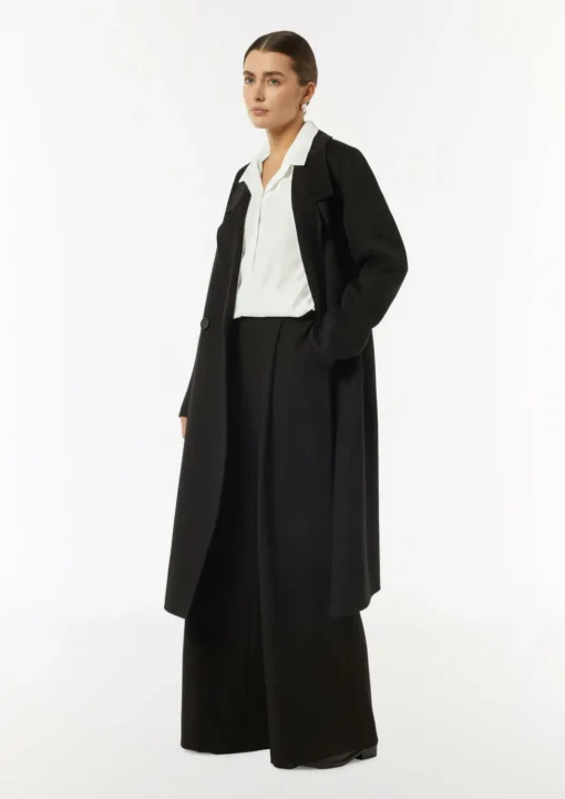 Elegante Satin-Bluse mit verdeckter Knopfleiste