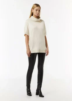 Fein melierter Poncho im Oversized Cut