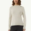 Feiner Strickpullover mit Zierknöpfen am Ärmel
