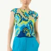 Fließendes Jersey-Shirt mit All-over-Print