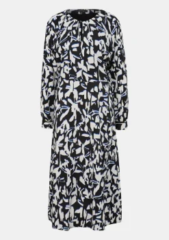 Fließendes Maxikleid mit All-over-Print