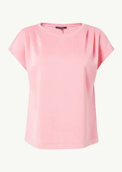 Gerafftes T-Shirt aus Scuba