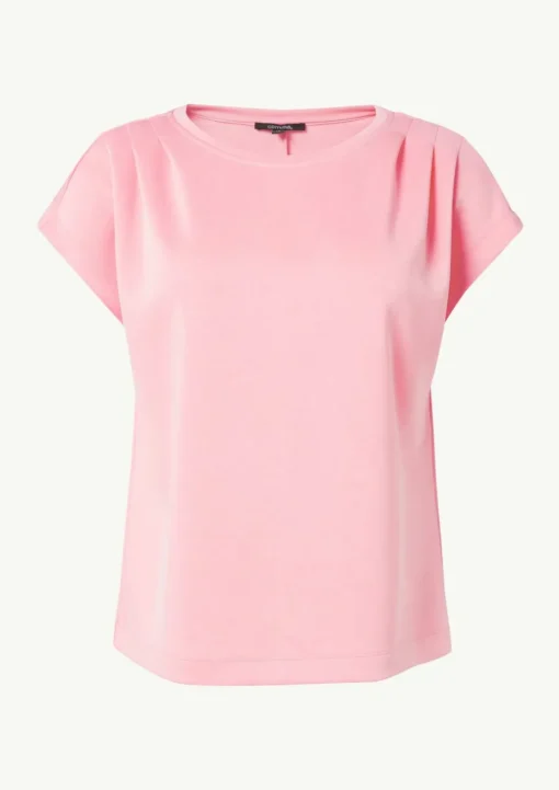 Gerafftes T-Shirt aus Scuba