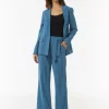 High Waist-Schlupfhose mit Piquestruktur