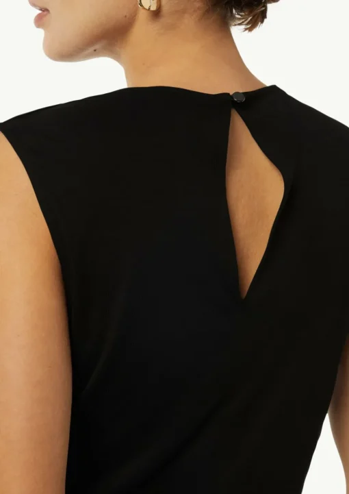 Jersey-Jumpsuit mit Wasserfall-Ausschnitt