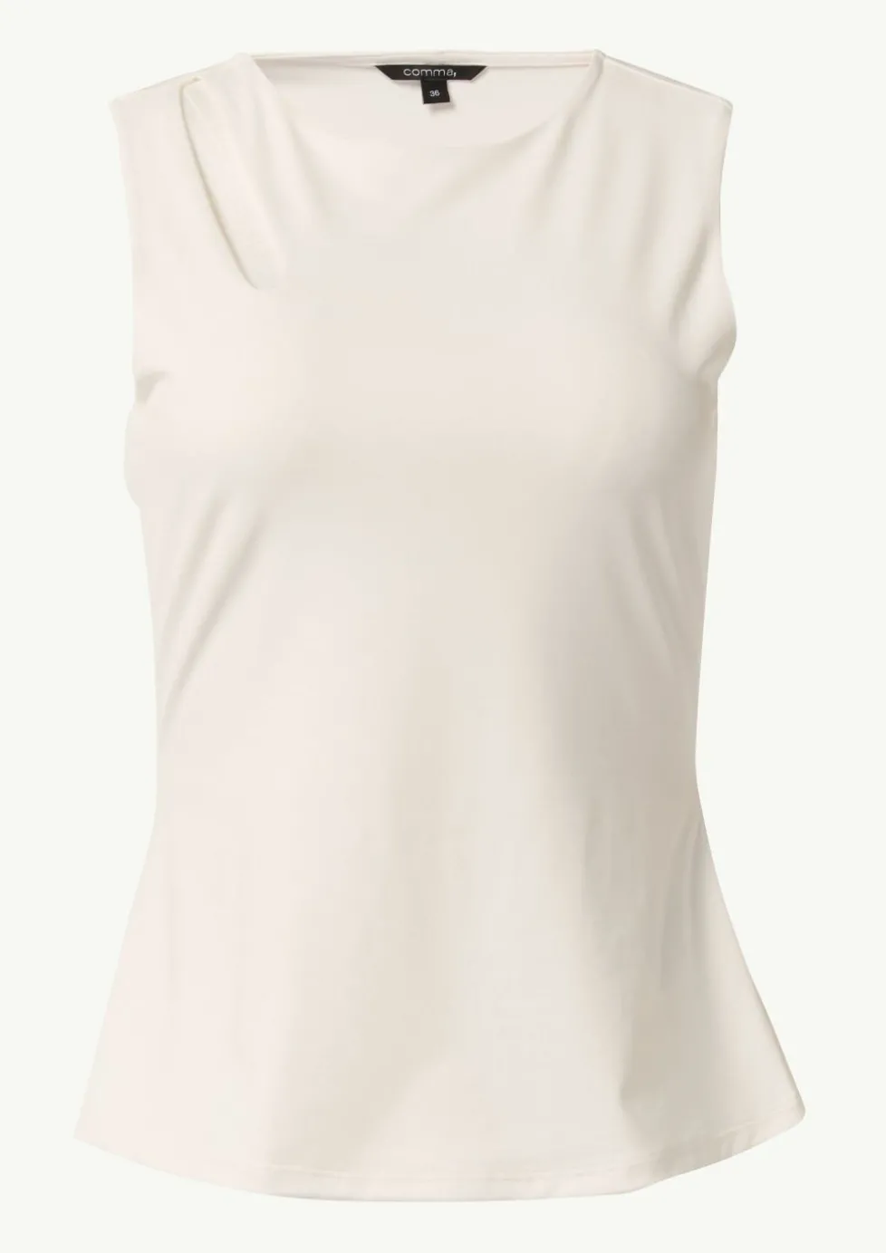 Jersey-Top mit Cut-Out an der Schulterpartie