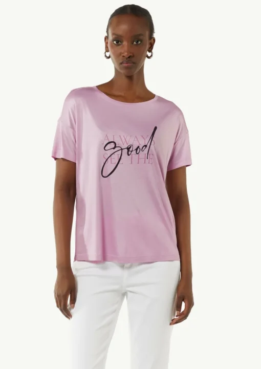 Jersey-T-Shirt im Relaxed Fit mit Front-Print