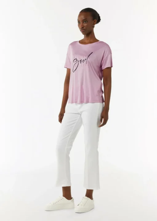 Jersey-T-Shirt im Relaxed Fit mit Front-Print