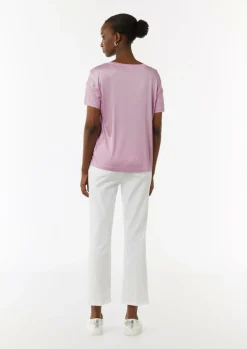 Jersey-T-Shirt im Relaxed Fit mit Front-Print
