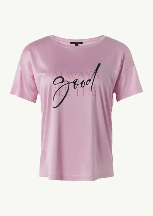 Jersey-T-Shirt im Relaxed Fit mit Front-Print