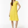 Kleid aus Spitze mit Rundhalsausschnitt