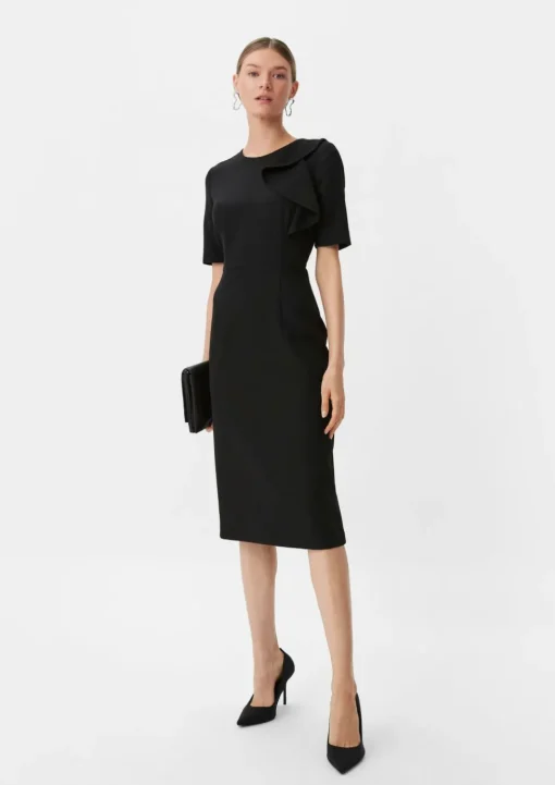 Kleid mit Volant-Detail