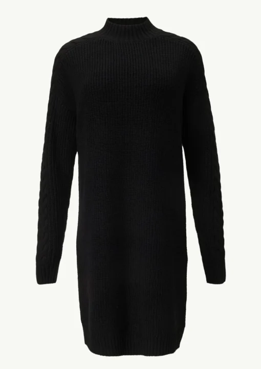 Kleid mit Zopfmuster-Detail