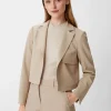 Kurzer Blazer aus Viskosemix