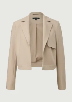 Kurzer Blazer aus Viskosemix