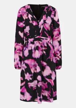 Kurzes Kleid mit Allovermuster