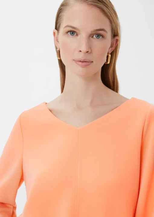 Langarmshirt aus weichem Scuba