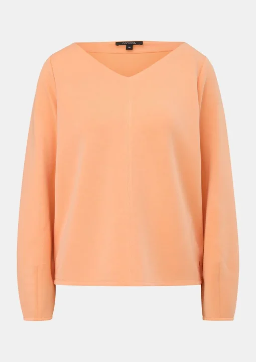 Langarmshirt aus weichem Scuba