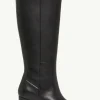 Lederstiefel mit Blockabsatz