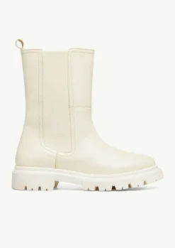 Lederstiefel mit Profilsohle