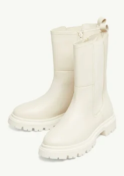 Lederstiefel mit Profilsohle