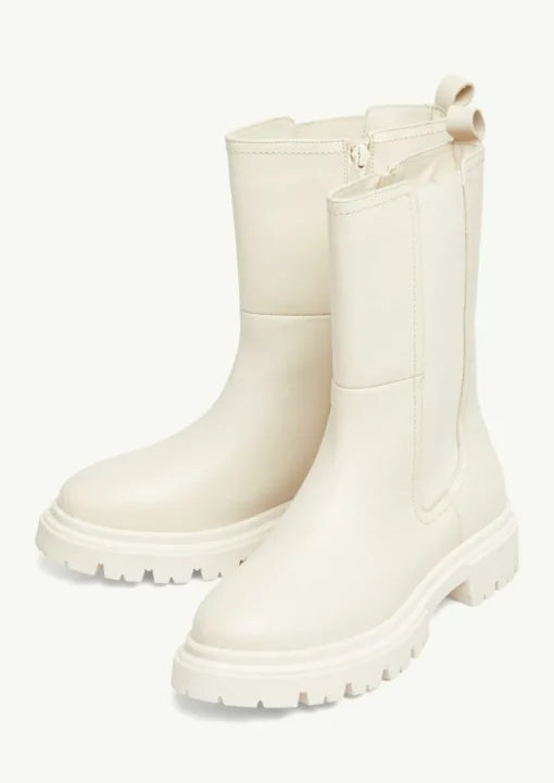 Lederstiefel mit Profilsohle