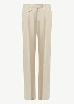 Leinen-Mix-Hose mit Eingrifftaschen