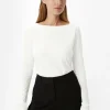 Longsleeve mit eckigem Ausschnitt