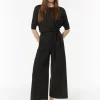 Loose: Stoffhose in Crop-Länge