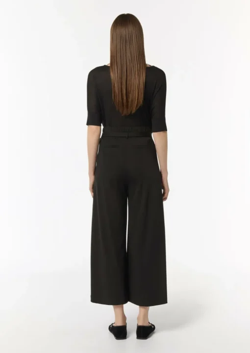 Loose: Stoffhose in Crop-Länge