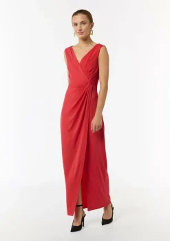 Maxi-Kleid mit Crêpestruktur