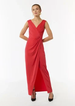 Maxi-Kleid mit Crêpestruktur
